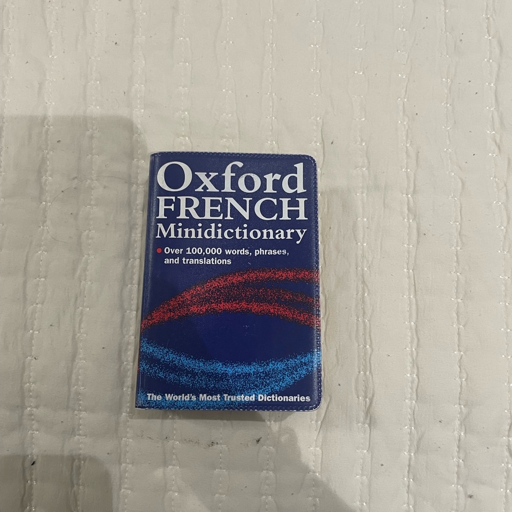Oxford French Minidictionary - Blue with Red and White Accents